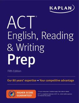 Paperback ACT English, Reading & Writing Prep Book
