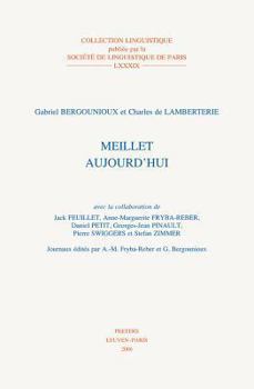 Paperback Meillet Aujourd'hui Book