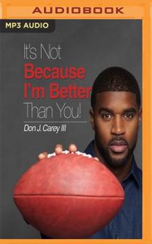 MP3 CD It's Not Because I'm Better Than You Book