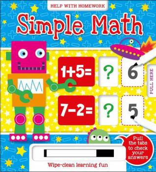 Hardcover Simple Math: Wipe-Clean Learning Fun Book
