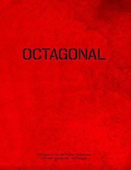 Paperback Octagonal Graph Paper Notebook 1/4 inch octagons 160 pages: 8.5"x11" notebook with red grunge cover. octagons with 1/4 inch diameter, 1/10" edges, 30% Book
