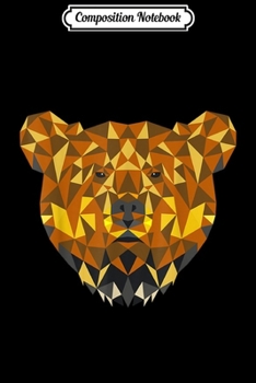 Composition Notebook: Geometric Bear LGBT Rainbow Flag Gay PRIDE  Journal/Notebook Blank Lined Ruled 6x9 100 Pages