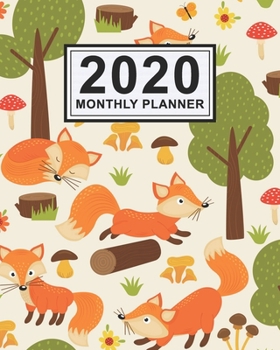 2020 Monthly Planner: Fox Daily Weekly Monthly Calendar 2020 Planner  | January 2020 to December 2020