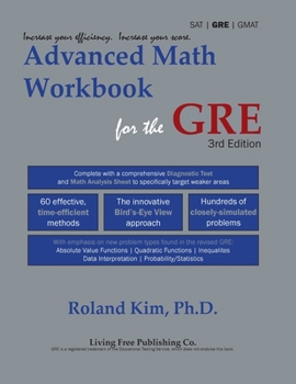 Paperback Advanced Math Workbook for the GRE Book