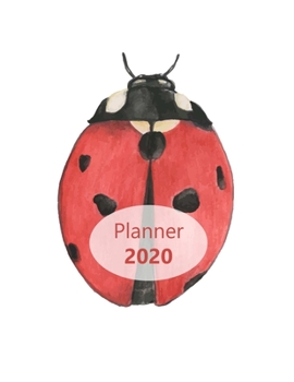 Planner 2020: Monthly and Weekly Planner. Week on 1 page. Start your week with weekly Focus, Tasks, To-Dos. Monday start week. 11.0" x 8.5" (Letter size) (Ladybug, large. Soft matte cover).