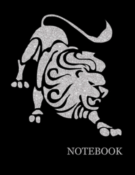 Paperback Leo Zodiac Sign Black Notebook- Leo Astrology Sign Black Notebook Grid Sturdy High Quality Premium White Paper 8.5x11 200 pages- Book