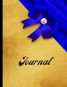 Paperback Golden Blue Diamond Journal: Lined Journal Notebook To Write In (Large 8.5" x 11", 162 Pages, Softback) Book