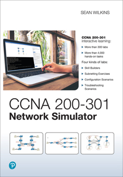 Printed Access Code CCNA 200-301 Network Simulator Book