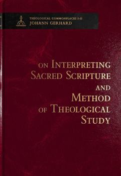 Hardcover On Interpreting Sacred Scripture and Method of Theological Study Book