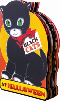 Paperback Black Cats at Halloween Shape Book