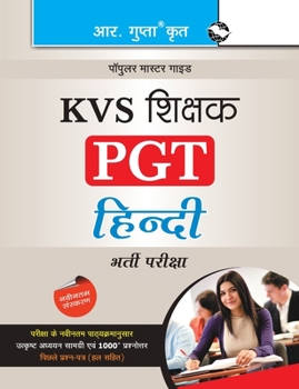 Paperback Kvs: Hindi (PGT) Teachers Exam Guide [Hindi] Book