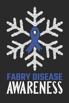 Paperback Fabry Disease Awareness: Christmas Snowfall College Ruled Fabry Disease Awareness Journal, Diary, Notebook 6 x 9 inches with 100 Pages Book