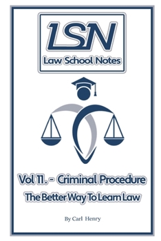 Paperback Law School Notes: Criminal Procedure Book