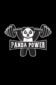 Paperback Panda Power: Funny Panda Power Workout Gift Panda Gym Journal/Notebook Blank Lined Ruled 6X9 100 Pages Book