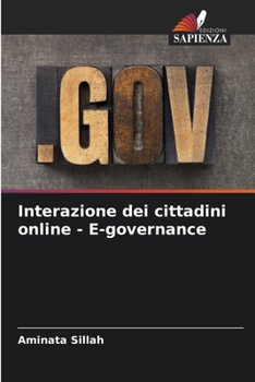 Paperback Interazione dei cittadini online - E-governance [Italian] Book