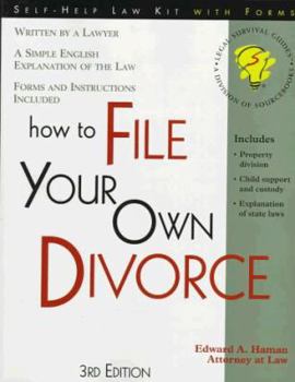 Paperback How to File Your Own Divorce: With Forms (Self-Help Law Kit With Forms) Book