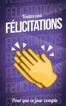 Paperback Felicitations (diplome) - Violet - Carte livre d'or: Taille M (12,7x20cm) [French] Book