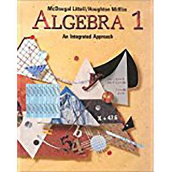 Hardcover McDougal Littell High School Math: Student Edition Algebra 1 1995 Book