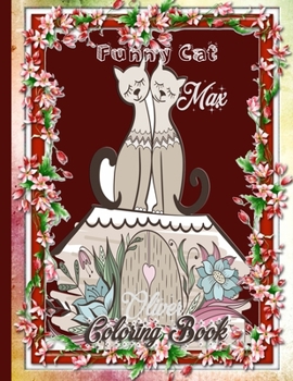 Paperback Funny Cat Coloring Book: cat coloring book kids Book