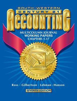 Paperback Century 21 Accounting 7e Multicolumn Jounal Approach: Working Papers Chapters 1-17 Book