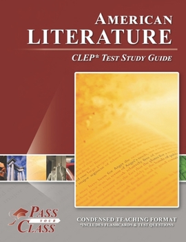 Paperback American Literature CLEP Test Study Guide Book