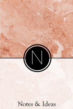 Paperback Notes & Ideas: Marble Rose Chic and Modern Notebook 6x9 Inches 120 lined pages for notes, drawings, formulas - Organizer writing book