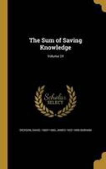 Hardcover The Sum of Saving Knowledge; Volume 24 Book