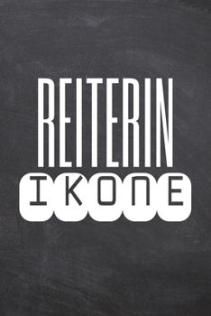 Reiterin Ikone: Reiterin Punktraster Notizbuch, Notizheft oder Schreibheft | 110  Seiten | Büro Equipment & Zubehör | Lustiges Geschenk zu Weihnachten oder Geburtstag