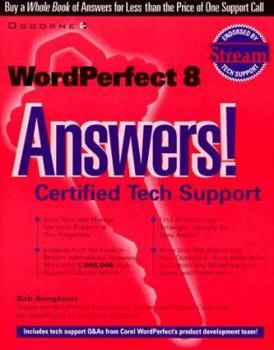 Paperback WordPerfect 8 Answers! Certified Tech Support Book