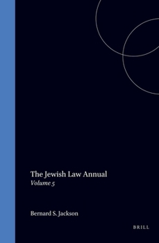 Leather Bound The Jewish Law Annual: Volume 5 Book