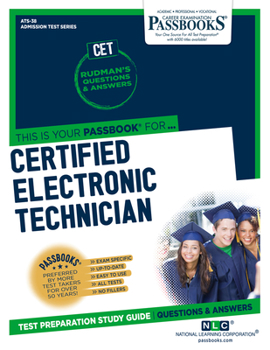 Paperback Certified Electronic Technician (Cet) (Ats-38): Passbooks Study Guide Volume 38 Book