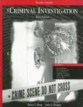 Paperback Study Guide to Accompany Criminal Investigation Book