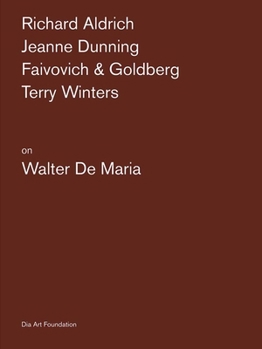 Paperback Artists on Walter de Maria Book