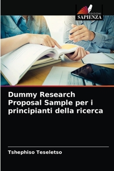 Paperback Dummy Research Proposal Sample per i principianti della ricerca [Italian] Book