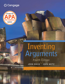 Paperback Inventing Arguments with APA 7e Updates Book