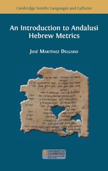 Hardcover An Introduction to Andalusi Hebrew Metrics Book