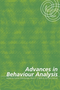 Paperback Advances in Behaviour Analysis Book