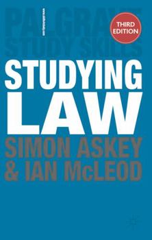 Paperback Studying Law. Simon Askey and Ian McLeod Book