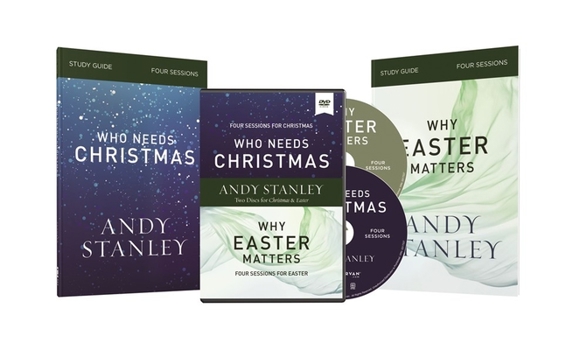 Paperback Who Needs Christmas/Why Easter Matters Study Guides with DVD Book