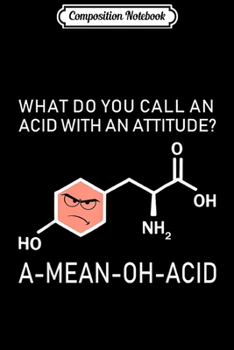 Paperback Composition Notebook: a mean oh acid funny chemistry science Journal/Notebook Blank Lined Ruled 6x9 100 Pages Book