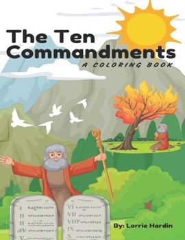 Paperback The Ten Commandments: A Coloring Book