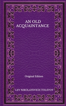 Paperback An Old Acquaintance - Original Edition Book