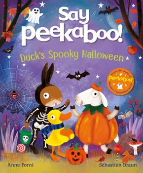 Paperback Say Peekaboo! Duck's Spooky Halloween Book