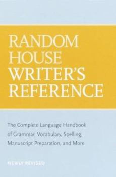 Paperback Random House Writer's Reference Book