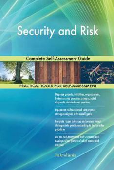 Paperback Security and Risk Complete Self-Assessment Guide Book