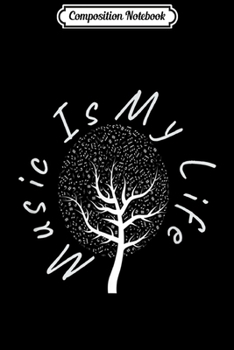 Composition Notebook: Music Is My Life Journal/Notebook Blank Lined Ruled 6x9 100 Pages