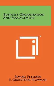 Hardcover Business Organization and Management Book