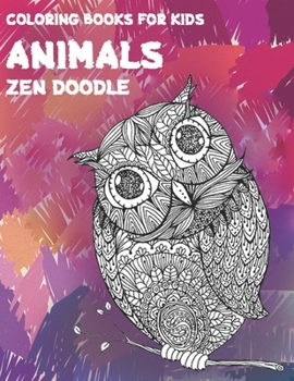 Paperback Zen Doodle Coloring Books for Kids - Animals Book