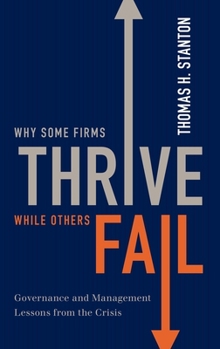 Hardcover Why Some Firms Thrive While Others Fail: Governance and Management Lessons from the Crisis Book