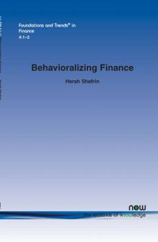 Paperback Behavioralizing Finance Book